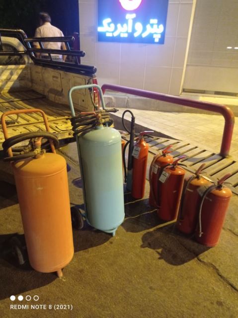 شارژ کپسول آتش نشانی در هرمزگان