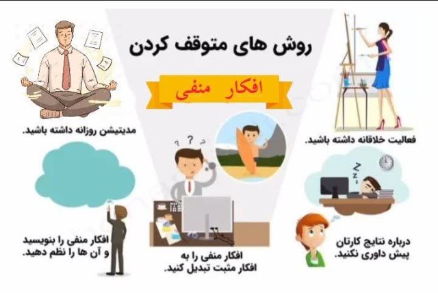 روشهای متوقف کردن افکار منفی