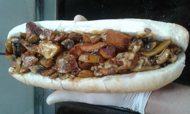 خوراک قارچ و پنیر