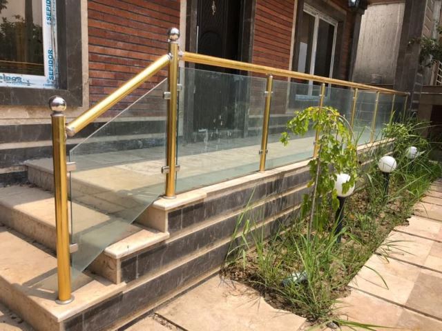 نرده شیشه سکوریت 10 میل ساده