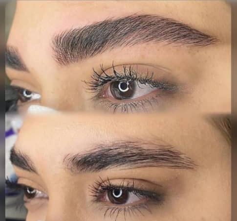 نمونه میکرو ابرو زیبا