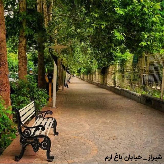 پیاده رو خیابان باغ ارم