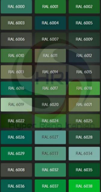 رال رنگ های همراه شما *RAL6000*