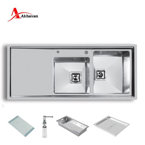 سینک ظرفشویی اخوان 2 لگنه